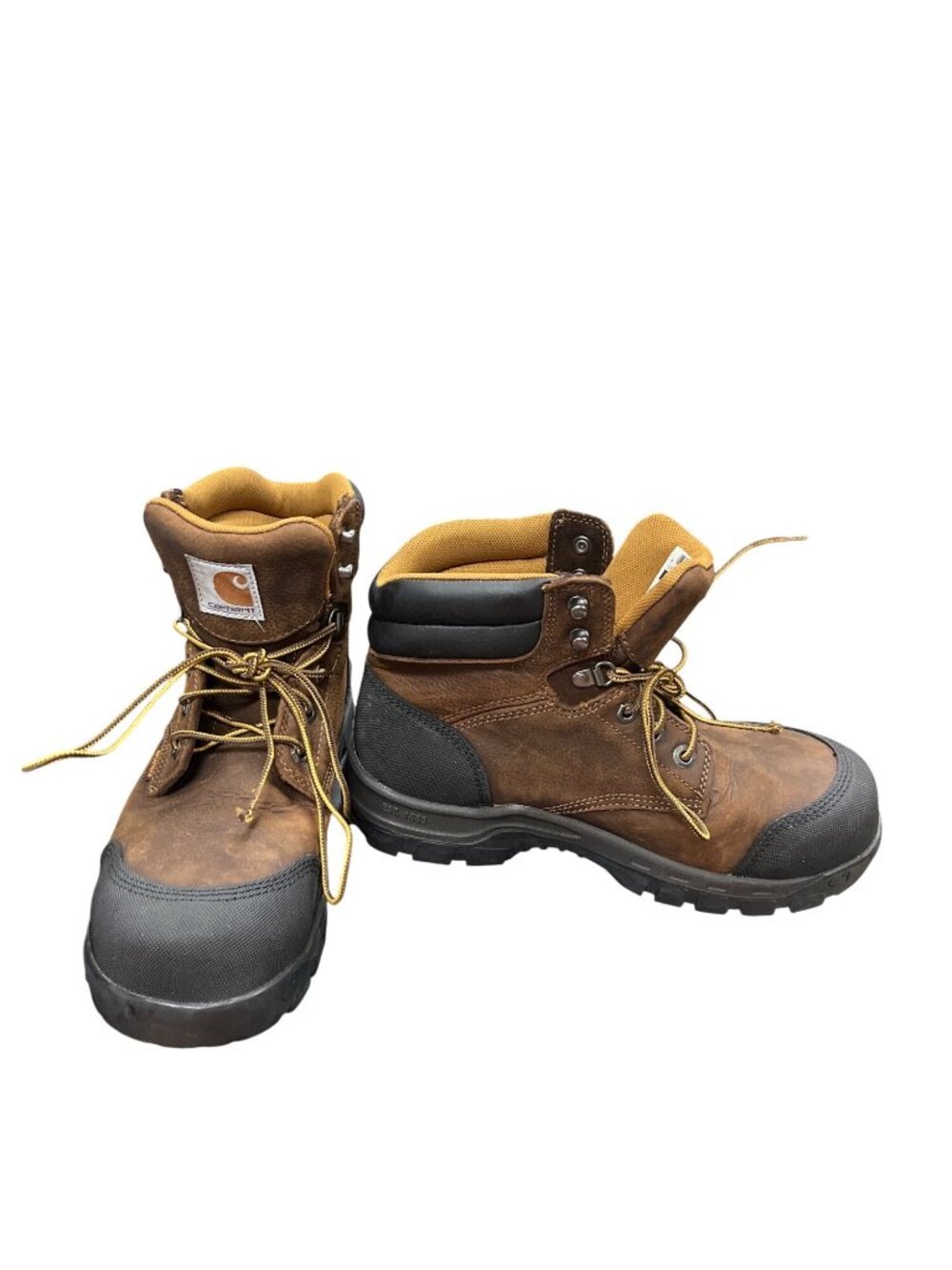 Carhartt mens brown leather waterproof ankle work boots sz 8.5M SKU 10-453